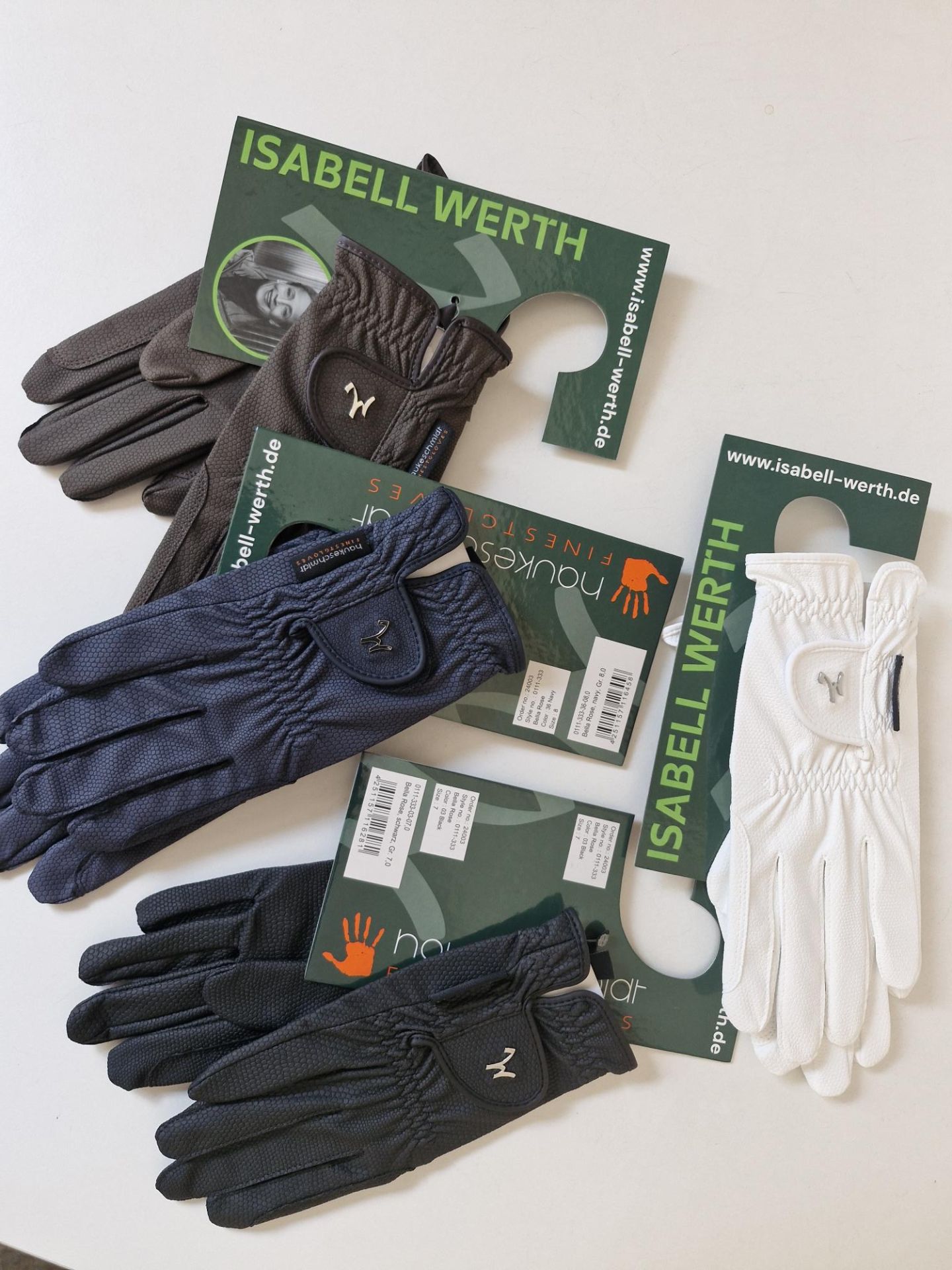 Перчатки для верховой езды Bella Rose коричневый