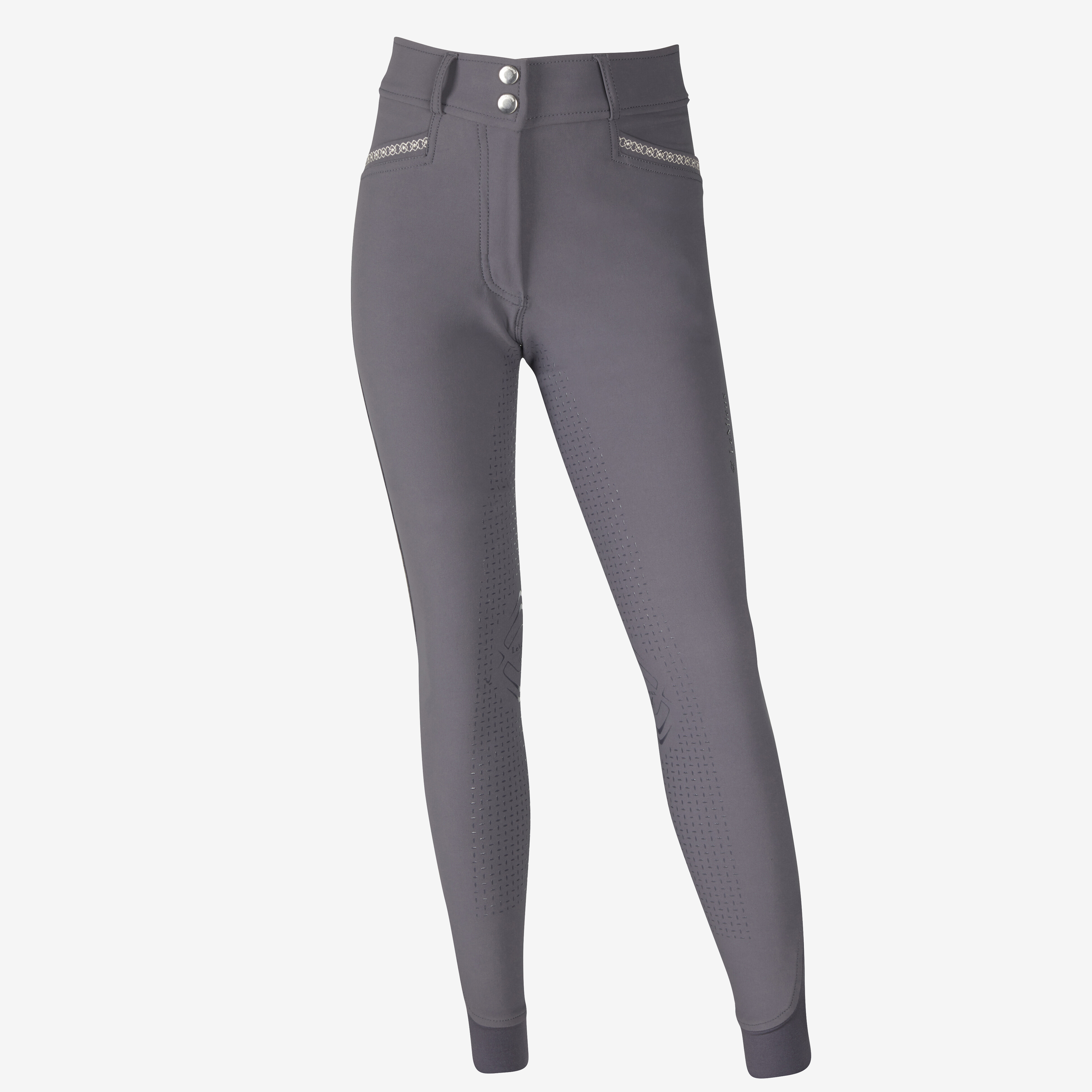 Бриджи для верховой езды джуниор Youth Breech серый Первая Конная Мануфактура