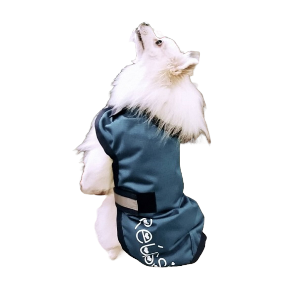 Попона для собаки с именем на флисе