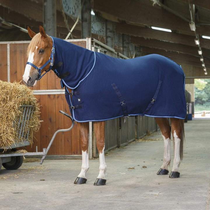 Попона флисовая с капором Combo синий первая конная мануфактура