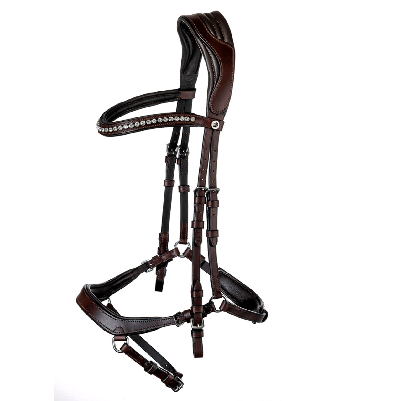 Оголовье трензельное анатомическое Chester II коричневый Первая Конная Мануфактура