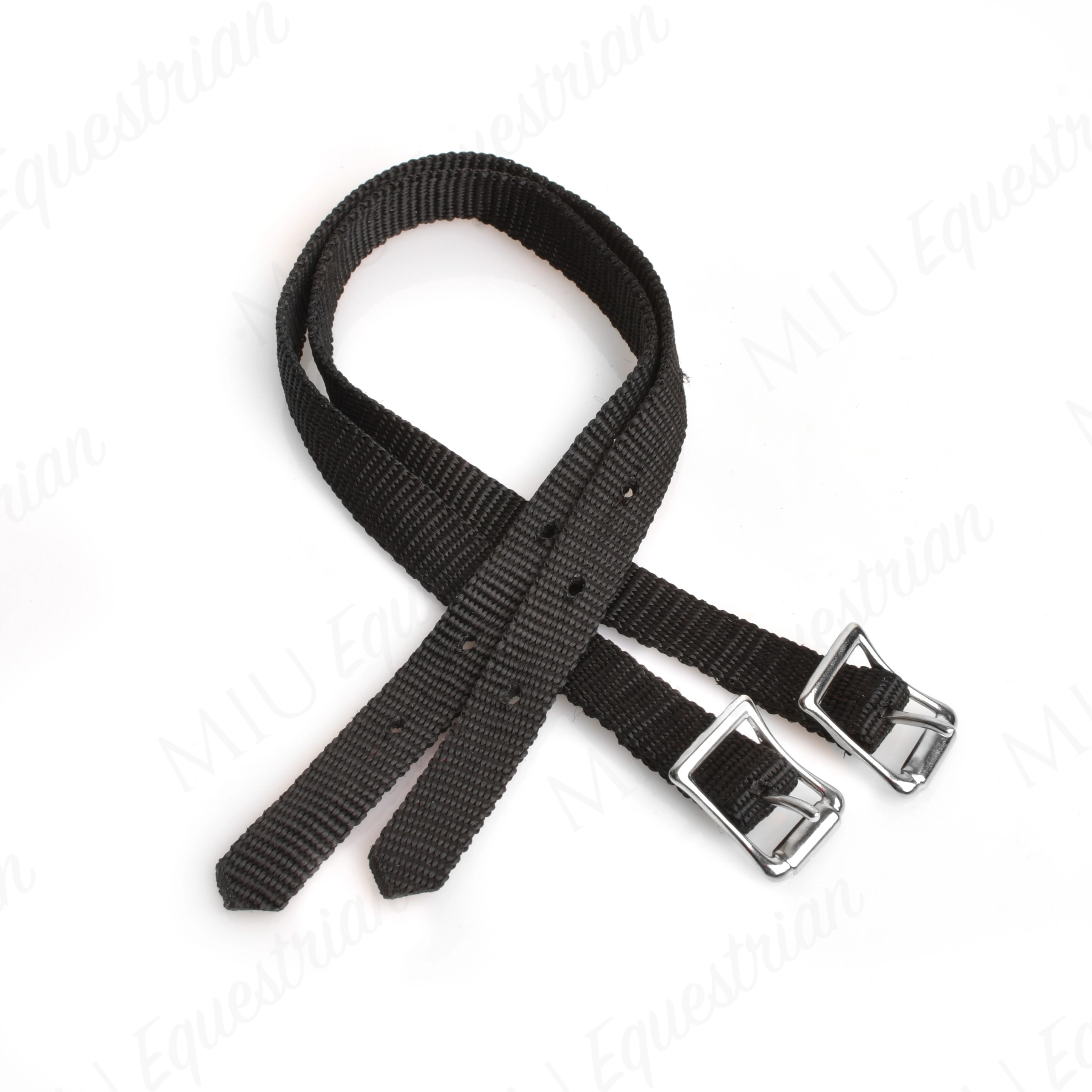 Тренчики текстильные с квадратной пряжкой чёрный