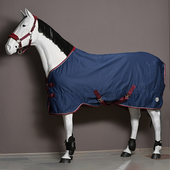 УЦЕНКАПопона денниковая FLEECE-LINED на флисе синий/бордо (115, н-264925-21-115)