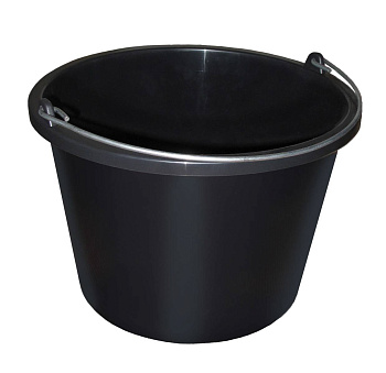 Ведро гибкое "Farmer" с металлической ручкой 16 л чёрный (16л, 944216-10-16л)
