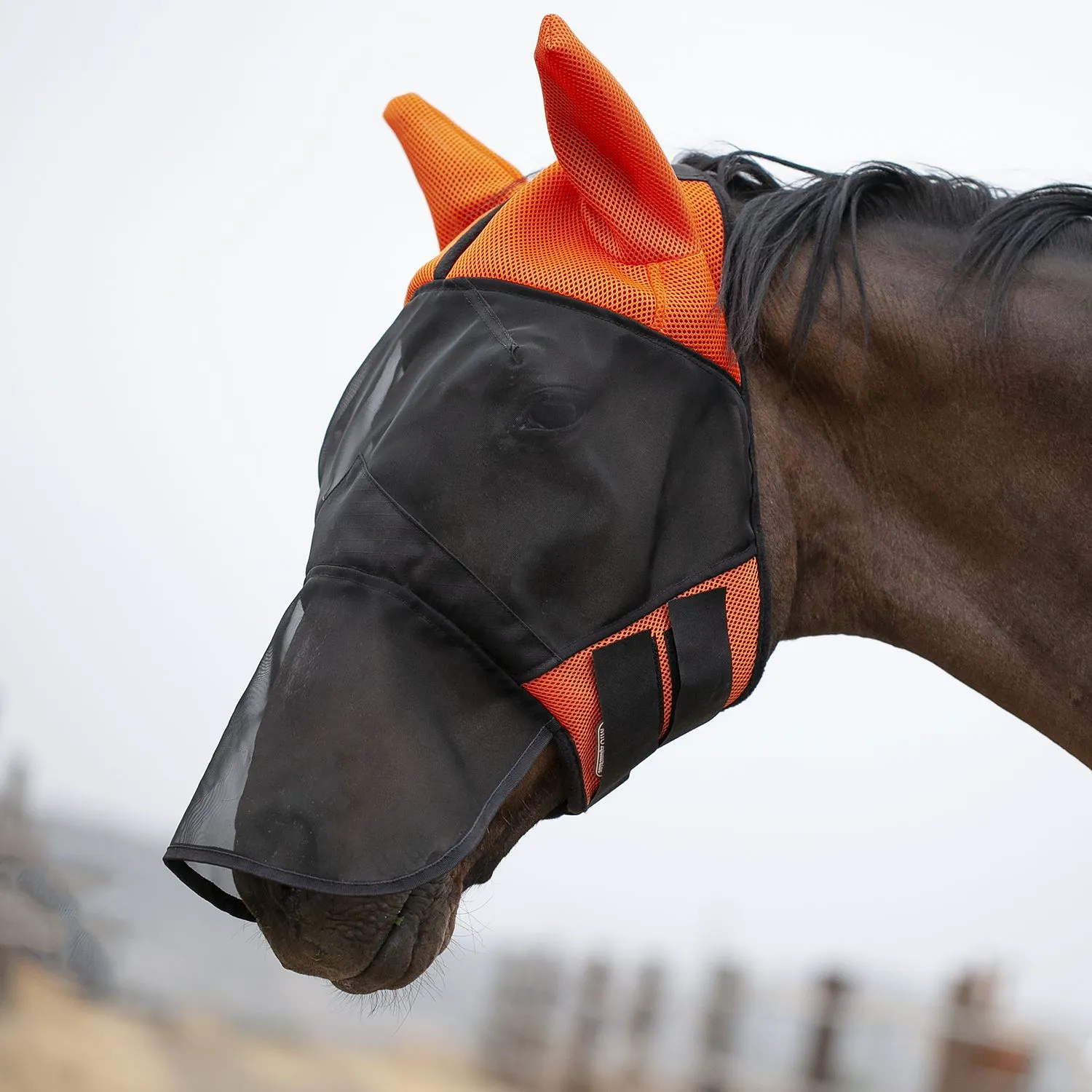 Маска антимоскитная AIR MAX с защитой носа оранжевый первая конная мануфактура